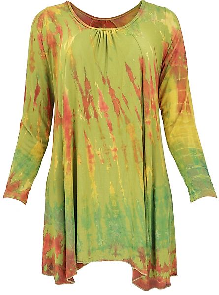 Guru-Shop Longbluse Batik langarm Tunika, Hippie günstig online kaufen