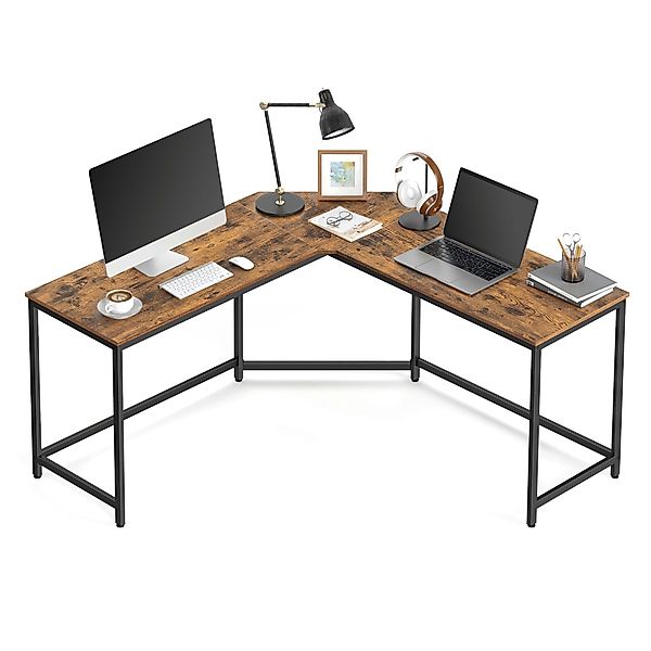 VASAGLE Schreibtisch Computertisch, Bürotisch, L-förmiger Eckschreibtisch günstig online kaufen