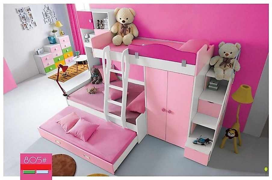 JVmoebel Etagenbett Kinderbett Bus Doppelstockbett Betten Kinderzimmer Bett günstig online kaufen