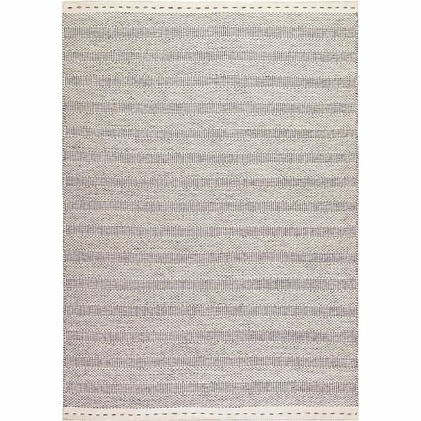 MeGusta Kurzflor Teppich Vintage Modern Silber Wolle 140x200 cm Clara günstig online kaufen