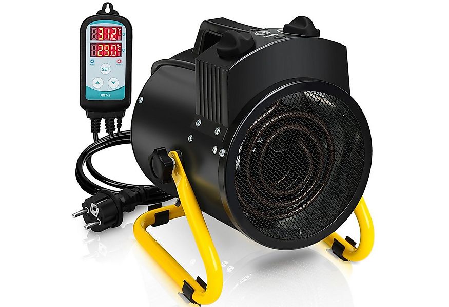 Clanmacy Keramikheizlüfter Gewächshausheizung 2KW IPX4 mit Thermostat Digit günstig online kaufen