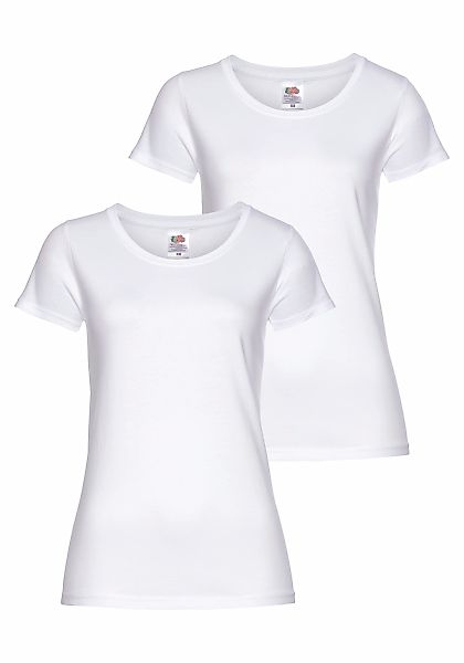 Fruit of the Loom Rundhalsshirt "Lady Fit Premium", 2 Stk. günstig online kaufen