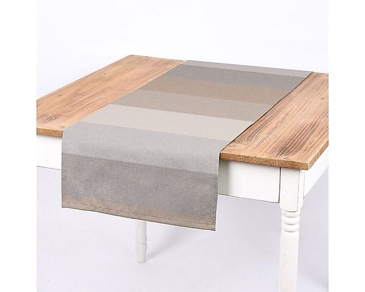 SCHÖNER LEBEN. Tischläufer SCHÖNER LEBEN. Tischläufer Streifen 9,5cm creme günstig online kaufen