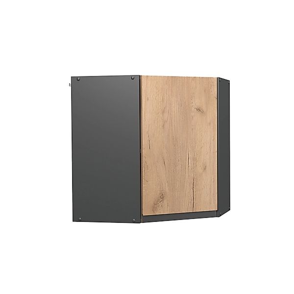 Vicco Eckhängeschrank R-Line, Goldkraft Eiche/Anthrazit, 57 cm J-Shape günstig online kaufen