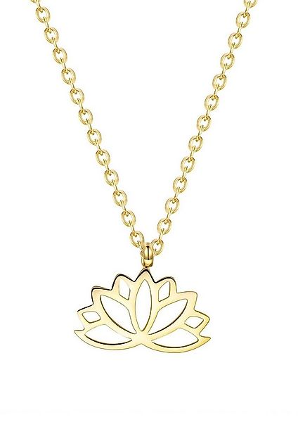 Hey Happiness Kette mit Anhänger Kette Damen Blume hängend, Edelstahlkette günstig online kaufen