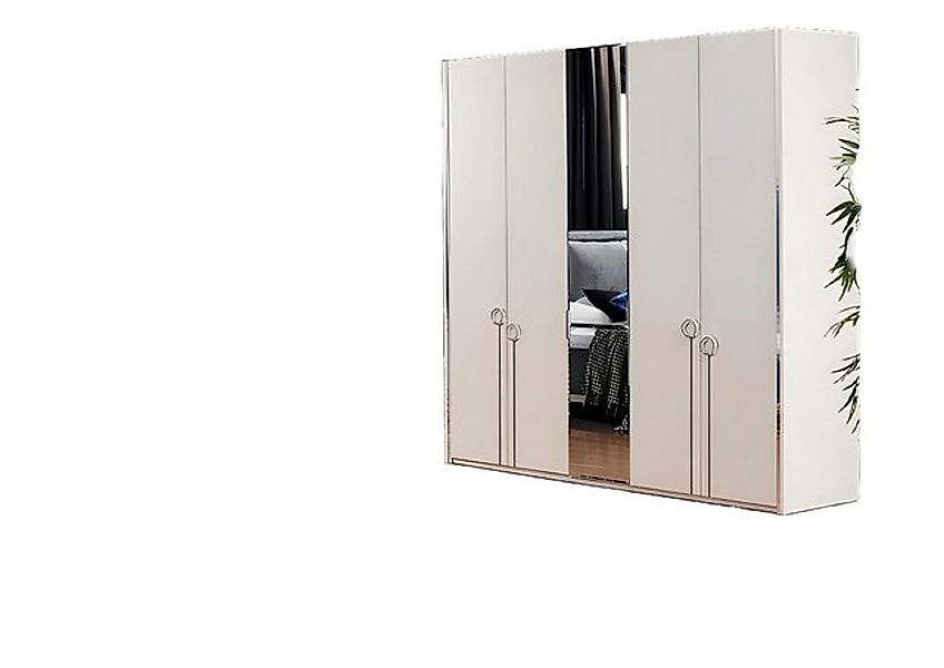 JVmoebel Kleiderschrank Kleiderschrank Spiegel Schrank Schminktisch Einbaus günstig online kaufen