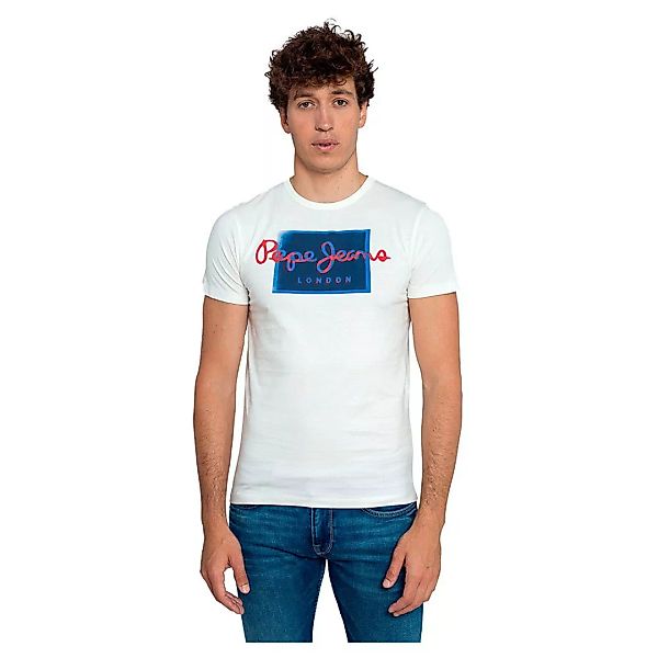 Pepe Jeans Dimitri Kurzärmeliges T-shirt M Off White günstig online kaufen