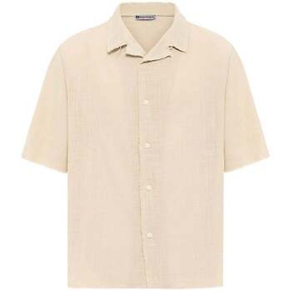 Dandalo  Hemdbluse Leon Oversize Lapel Collar Short Sleeve Shirt günstig online kaufen