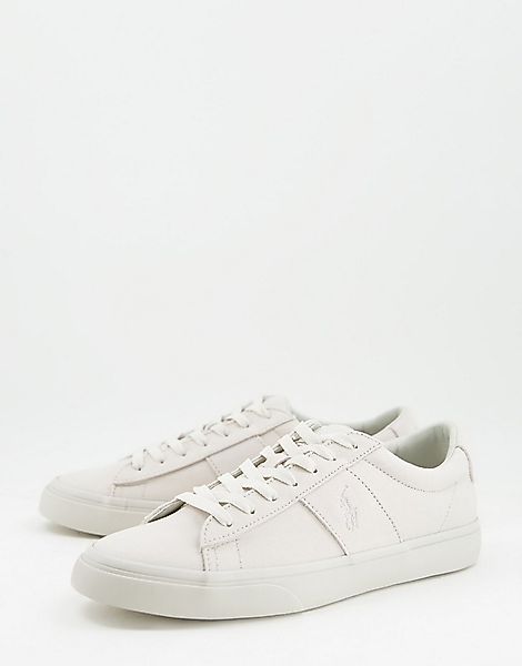 Polo Ralph Lauren – Sayer – Sneaker aus grauem Wildleder und Materialmix mi günstig online kaufen
