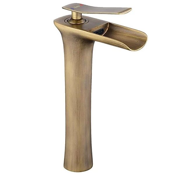 wohnwerk.idee Badarmatur Waschbeckenarmatur Wasserhahn Gold Vintage Antik L günstig online kaufen