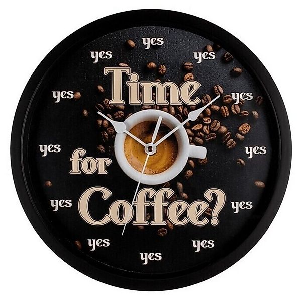 Out of the Blue Wanduhr Time for Coffee Wanduhr aus MDF günstig online kaufen