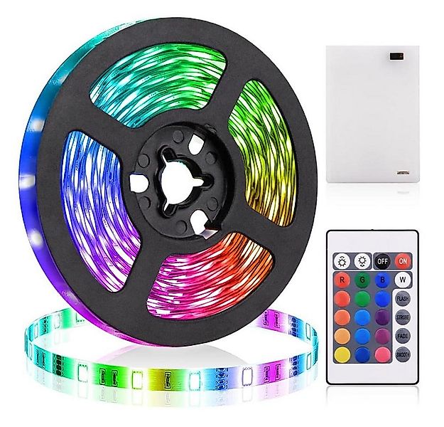 Rosnek LED Stripe 0.5-5M, RGB, schneidbar, für Schlafzimmer Schreibtisch, B günstig online kaufen