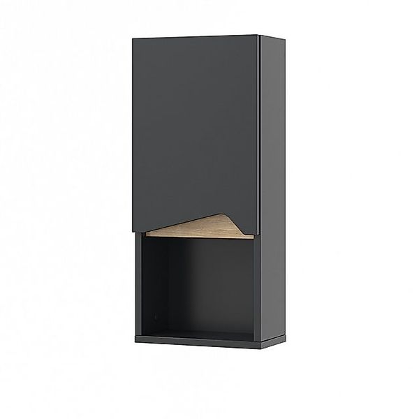 Vicco Badschrank Marelle Anthrazit/Anthrazit 30 x 67 cm mit Tür und offenem günstig online kaufen