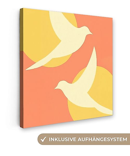 OneMillionCanvasses® Leinwandbild Vögel - Kreise - günstig online kaufen