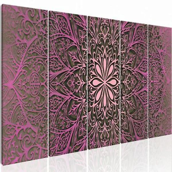 artgeist Wandbild Pink Mandala grau-kombi Gr. 200 x 80 günstig online kaufen