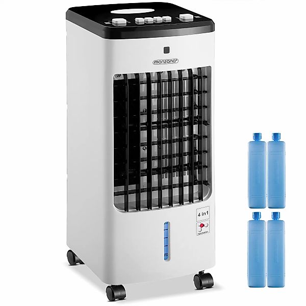 Mobiles Klimagerät Aircooler 4in1 Weiß/Schwarz 3,5L günstig online kaufen