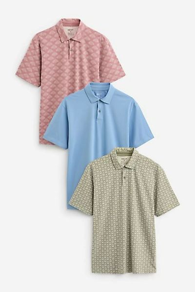 Next Poloshirt 3er-Pack Kurzarm-Poloshirts aus Jersey (3-tlg) günstig online kaufen