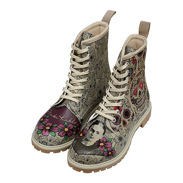 DOGO Schnürboots "Longe Boots Schnürstiefel Remembrance Of Frida Kahlo Dame günstig online kaufen