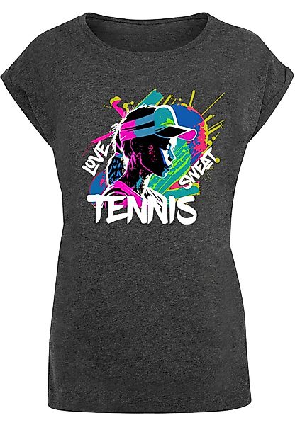 Merchcode T-Shirt "Merchcode Damen Ladies Tennis Love, Sweat - T-Shirt", (1 günstig online kaufen