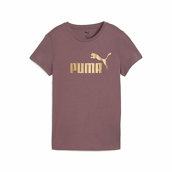 PUMA T-Shirt "ESS METALLIC NO. 1 LOGO TEE" Regular Fit, Rundhalsausschnitt, günstig online kaufen