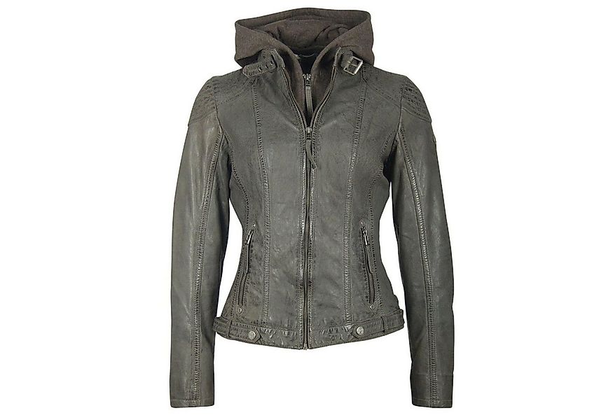 Mauritius Lederjacke CASEY mit abnehmbarem Kapuzen-Sweateinsatz & aufwendig günstig online kaufen