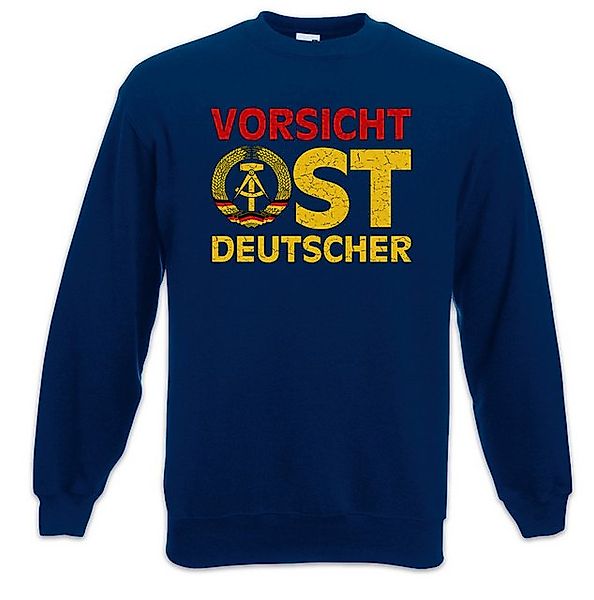 Urban Backwoods Sweatshirt Vorsicht Ostdeutscher Sweatshirt Osten Ossi Maue günstig online kaufen