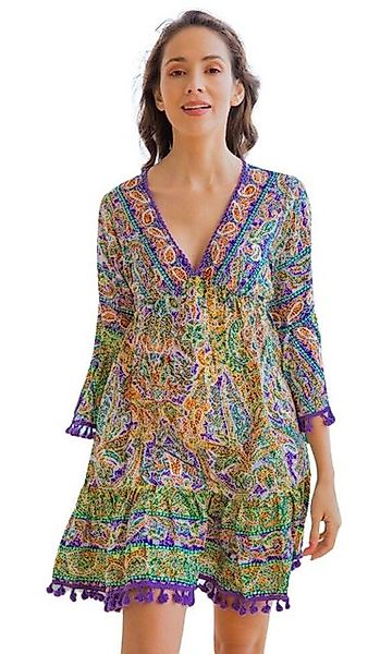 Charis Moda Tunikakleid Sommerkleid im Bohéme günstig online kaufen