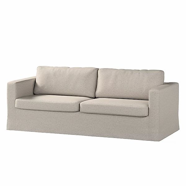 Bezug für Karlstad 3-Sitzer Sofa nicht ausklappbar, lang, grau-beige, Bezug günstig online kaufen