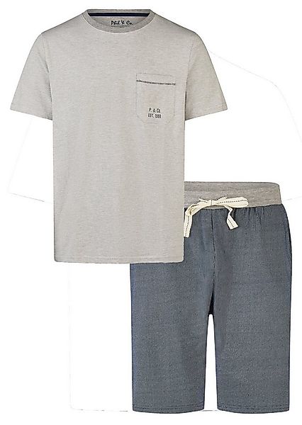 Phil & Co. Shorty Herren Pyjama kurz (2 tlg) Modisches Design günstig online kaufen