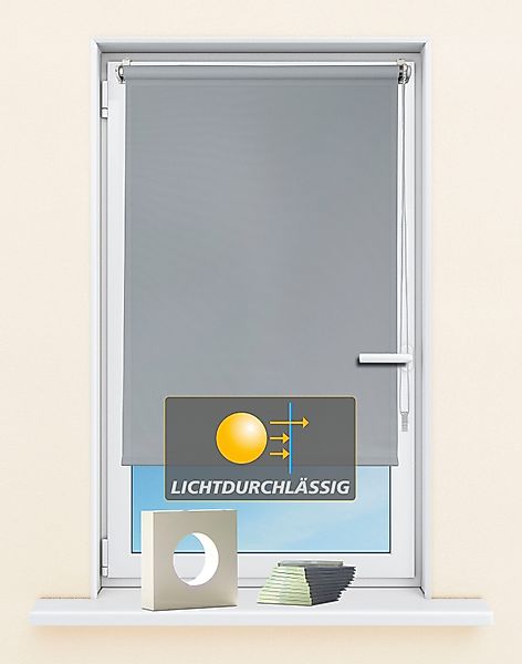 Seitenzugrollo Seitenzugrollo 'Ida', Lichtschutz, Klemmfix, ohne günstig online kaufen
