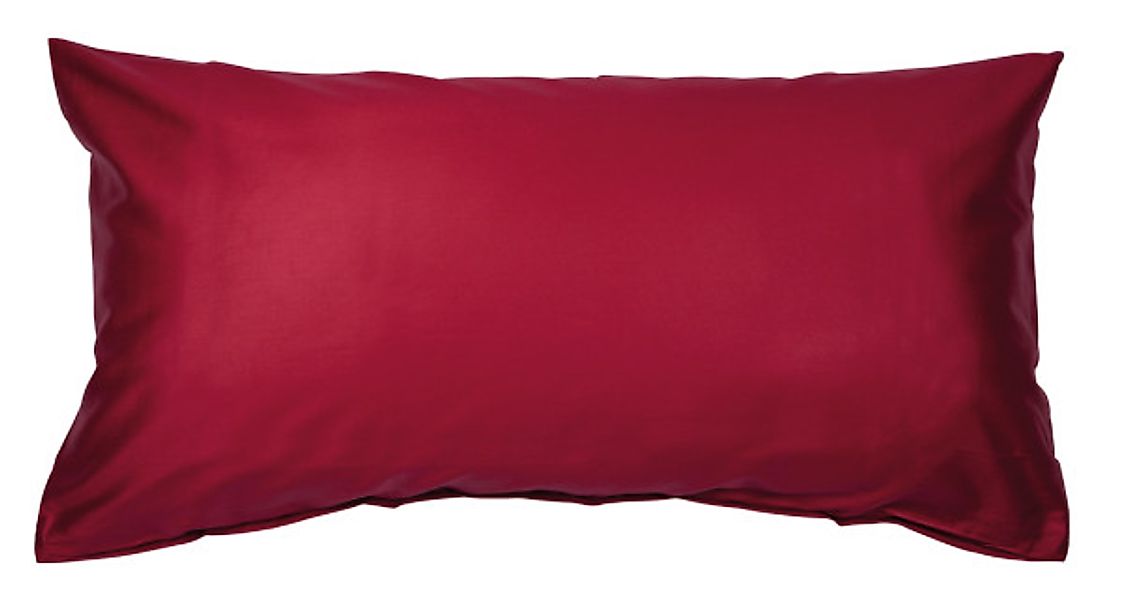 Janine Janine Mako-Satin Bettwäsche Colors 31001 bordeaux Größe:  60x40 cm günstig online kaufen