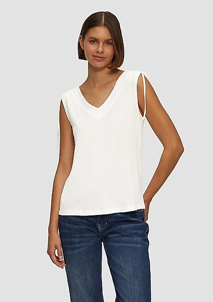s.Oliver Shirttop Fließendes V-Neck Top mit günstig online kaufen