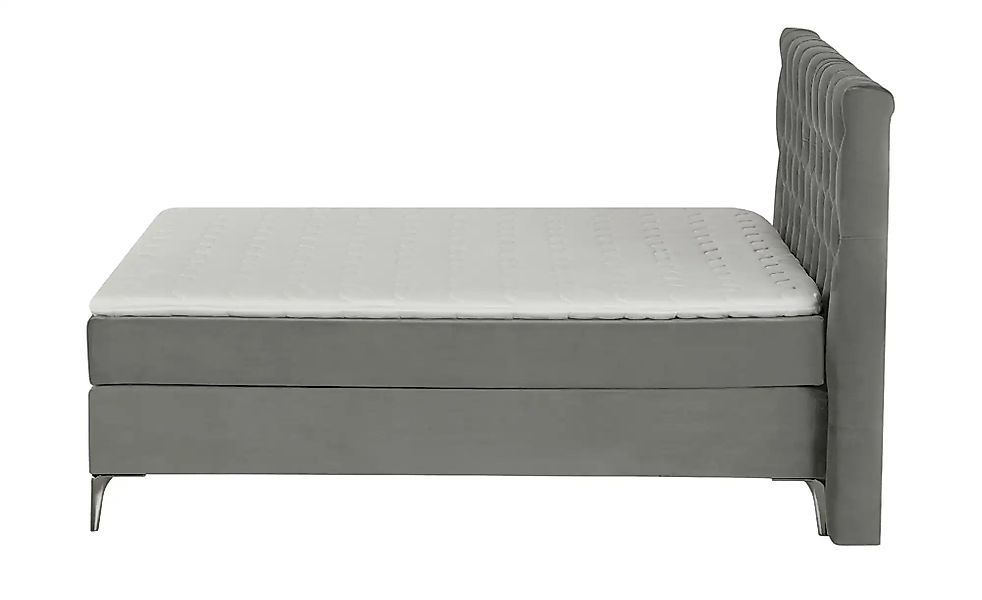Wohnwert Boxspringbett  Laesa ¦ grau ¦ Maße (cm): B: 220 H: 122 Betten > Bo günstig online kaufen