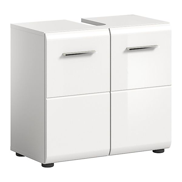 xonox.home Waschbeckenunterschrank Weiß Hochglanz Melamin Modern 60x54x32 c günstig online kaufen