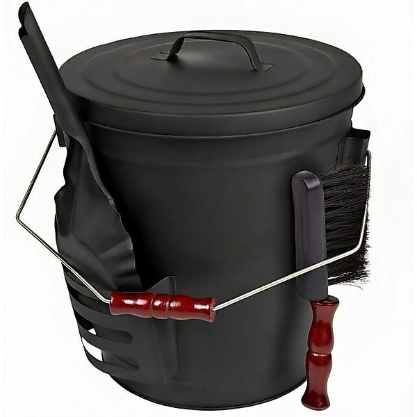 BLACK OAK Ascheeimer STROMBOLI 20L mit Schaufel und Handfeger – Aschebehält günstig online kaufen