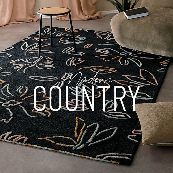 Wecon home Teppich »Vee«, rechteckig, 10 mm Höhe, Wollteppich, floral, hoch günstig online kaufen