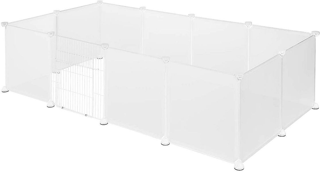 EUGAD Kleintierkäfig, Freigehege inkl. Tür Verformbar Erhöhbar, 145x46x75cm günstig online kaufen