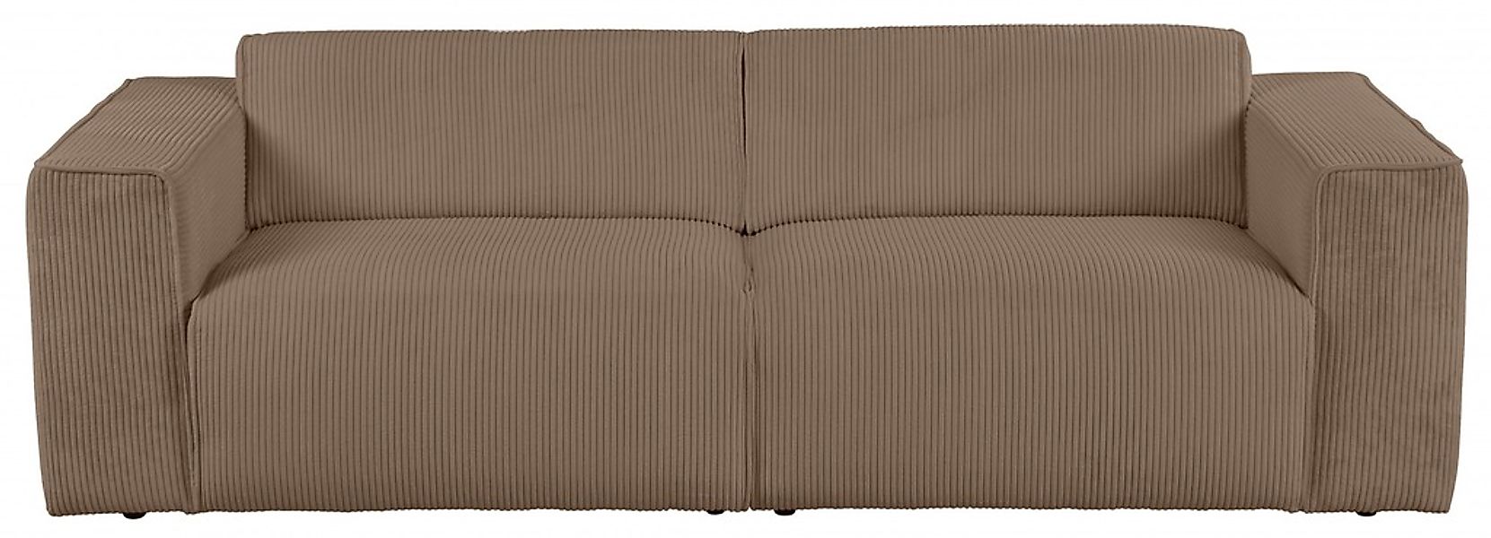 andas 3-Sitzer "Noord mit Kedernaht, Breite 232 cm", Cord, Struktur, Websto günstig online kaufen