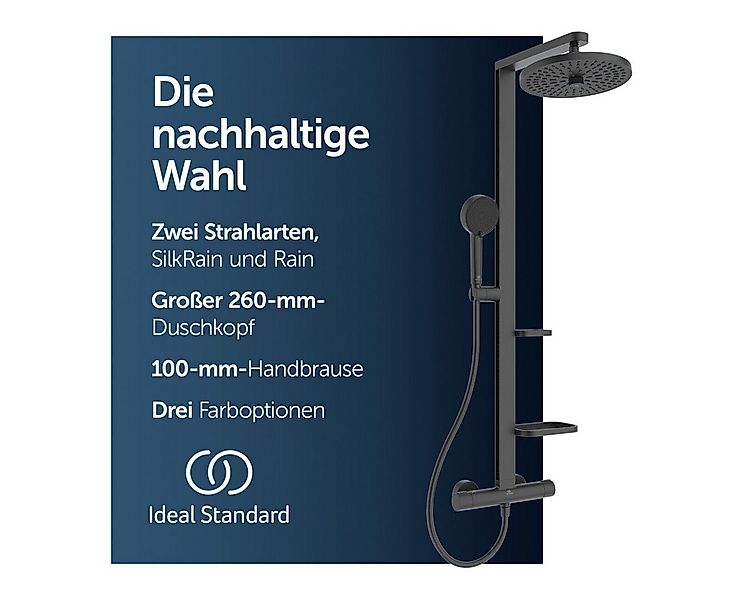 Ideal Standard Duschsystem Ceratherm Alu+, Höhe 111.30 cm, Multifunktionsbr günstig online kaufen