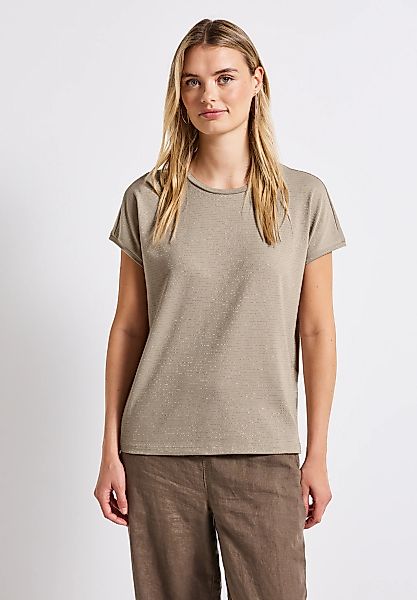 STREET ONE T-Shirt, aus elastischem Materialmix günstig online kaufen