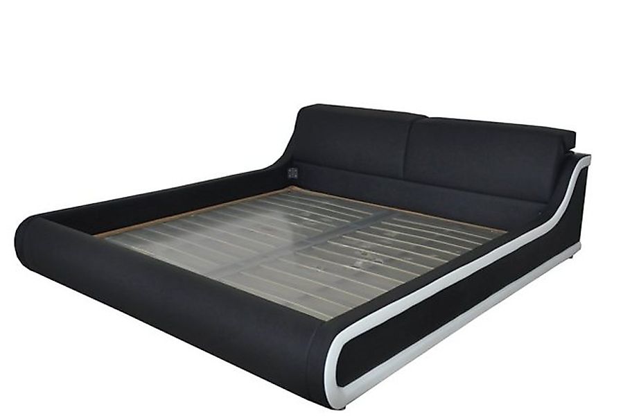 JVmoebel Bett Doppel Luxus Design Leder Bett Polster Betten Moderne Multifu günstig online kaufen