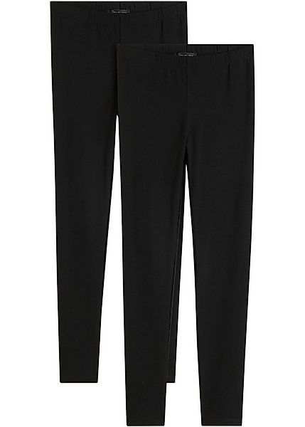 bonprix Leggings (Packung, 2-tlg., 2) aus Baumwolle und Elasthan, schmale S günstig online kaufen