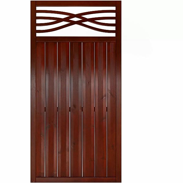 Zaunelement Malaga 180 cm x 90 cm Braun FSC günstig online kaufen