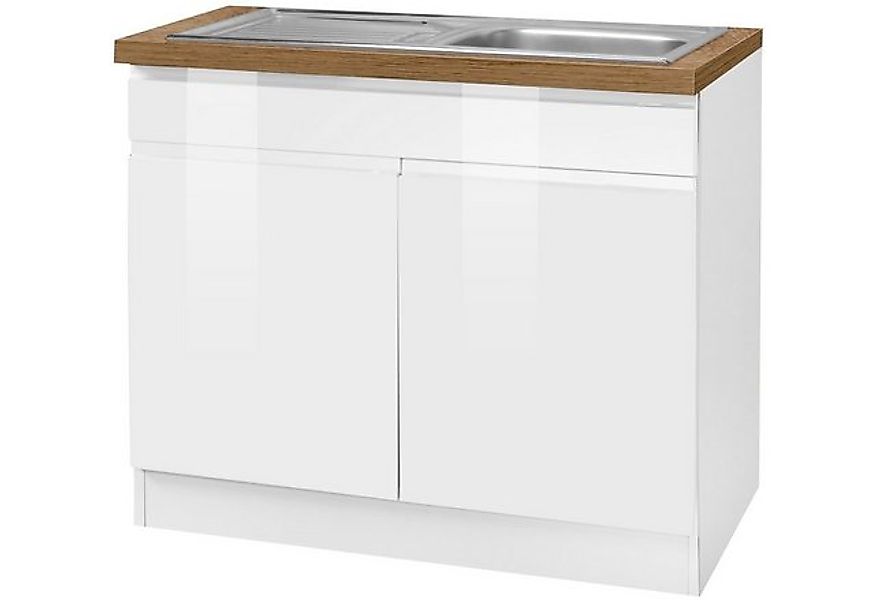 HELD MÖBEL Spülenschrank "Virginia", 100 cm breit, inklusive Einbauspüle günstig online kaufen