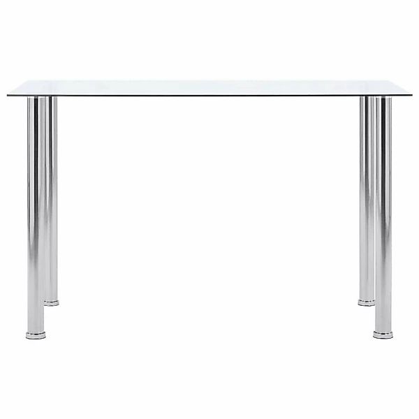 vidaXL Esstisch Transparent 120 x 60 x 75 cm Hartglas günstig online kaufen