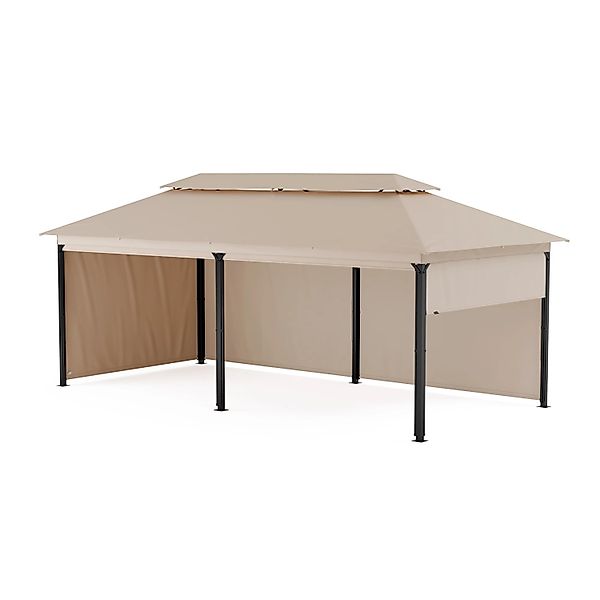 Blumfeldt Grandezza Cortina Gartenpavillon 3x6 m Wetterbeständig Pulverbesc günstig online kaufen