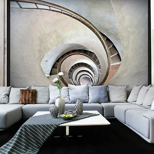 artgeist Fototapete White spiral stairs mehrfarbig Gr. 250 x 193 günstig online kaufen