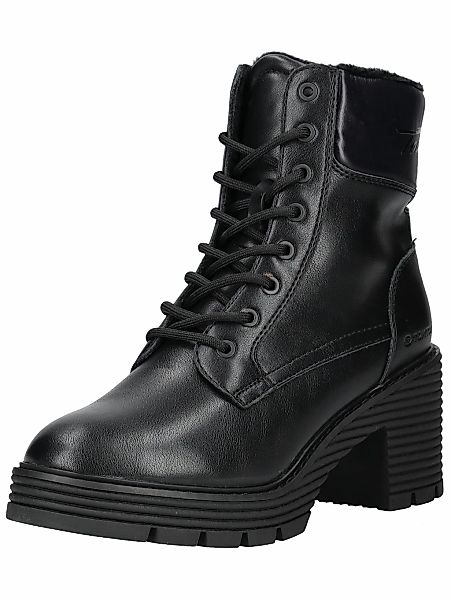TOM TAILOR Schnürstiefelette "Tom Tailor Stiefelette Lederimitat/Textil" günstig online kaufen
