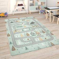 Paco Home Kinderteppich "Chicos 550" rechteckig 2 mm Höhe Flachgewebe, Stra günstig online kaufen