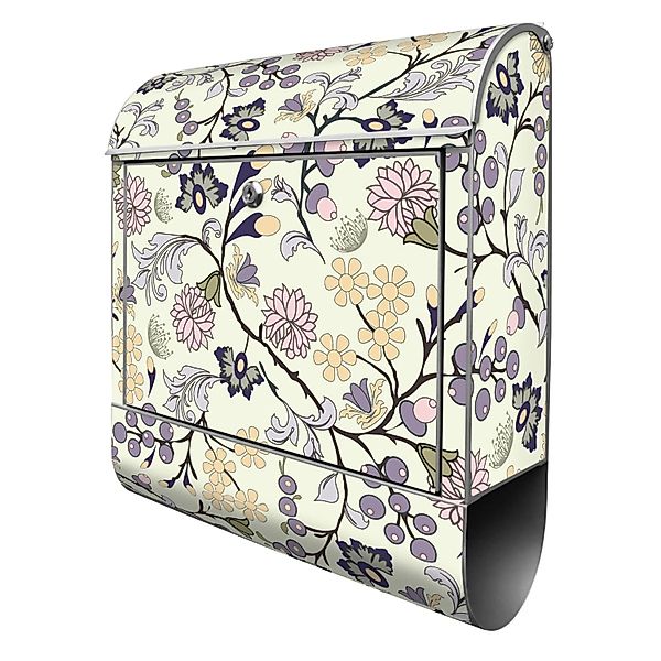 Banjado Design Briefkasten Silber Pulverbeschichtet 39x47x14cm 2 Schlüssel günstig online kaufen